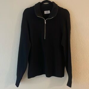 Knit quarter-zip sweater